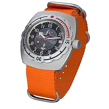 Amazon.co.jp: Vostok Amphibian 自動巻き メンズ 腕時計 自動